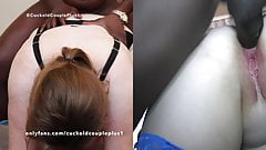 Split Screen Interracial Anal Sex