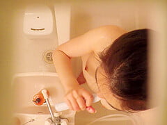 Innocent Asian Showering