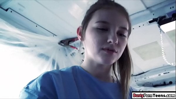 Sexy Nurse Fucked Inside an Ambulance